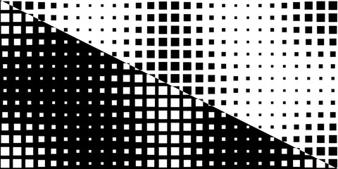 Square Vector Abstract Geometric Background. Halftone Square Pattern