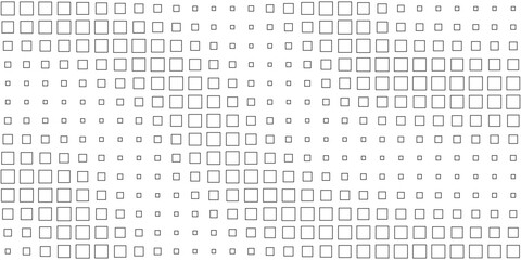 Square Vector Abstract Geometric Background. Halftone Square Pattern