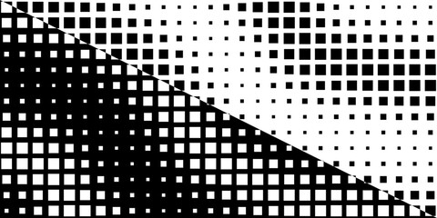 Square Vector Abstract Geometric Background. Halftone Square Pattern