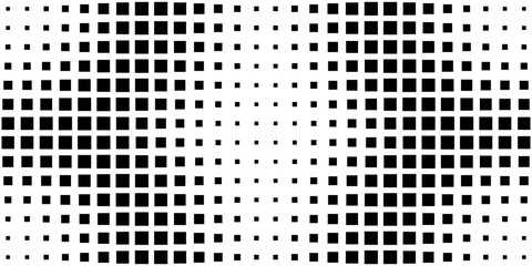 Square Vector Abstract Geometric Background. Halftone Square Pattern