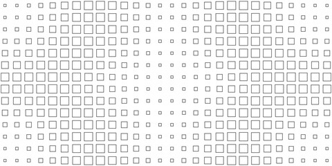 Square Vector Abstract Geometric Background. Halftone Square Pattern