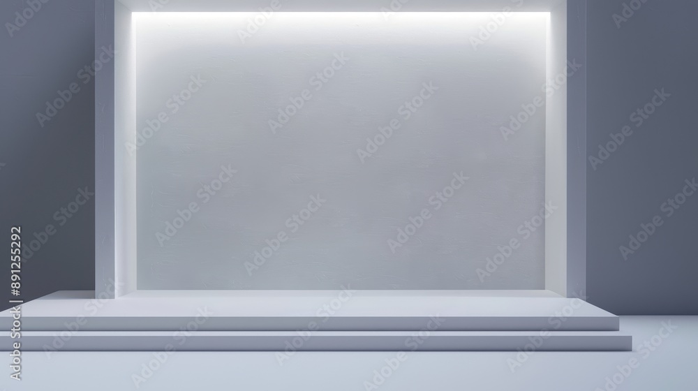 Poster a minimalist white abstract background with clean lines and subtle textures. perfect for presentatio