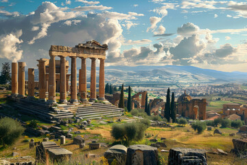 The grandeur and timeless beauty of Aegina's ancient structures.