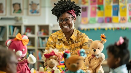 Innovative Classroom Strategies: Teacher Exploring New Teaching Techniques with Puppets, Generative Ai