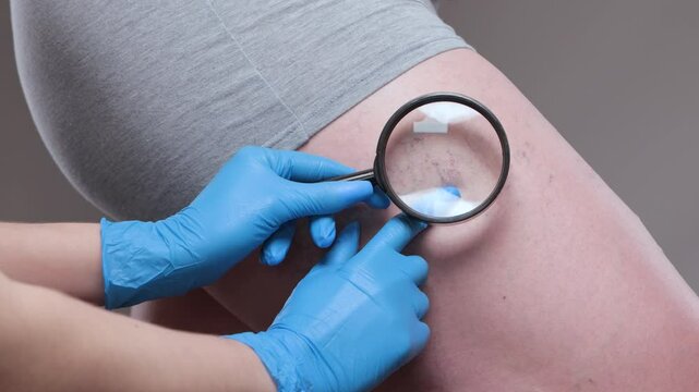 Removal of varicose veins on the legs. Medical inspection and treatment of Telangiectasia. Phlebeurysm.sclerotherapy