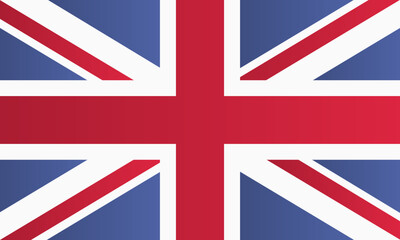 United Kingdom flag. National flaf of Great Britain. UK. Vector illustration