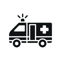 Fototapeta premium Ambulance icon vector design templates simple and modern