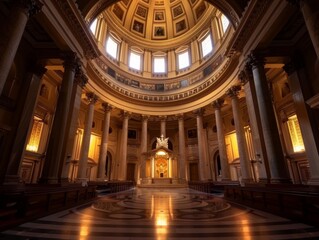 Obraz premium Christianity trust in the pantheon refers to the Christian belief in trusting and relying on the divine power and authority of God