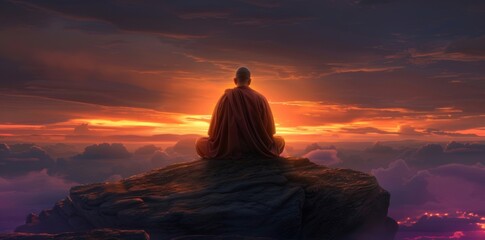 Fototapeta premium Buddhist piety in tales explores the role of devotion and moral conduct as depicted in Buddhist narratives and stories.
