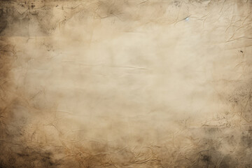 Processed collage of ancient scroll sheet of brown aged paper texture. Background for banner