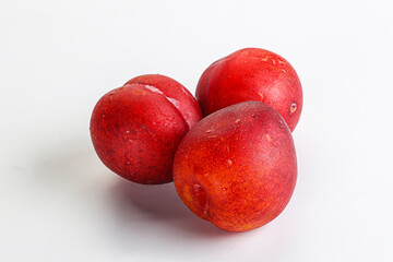 Ripe sweet juicy red plum