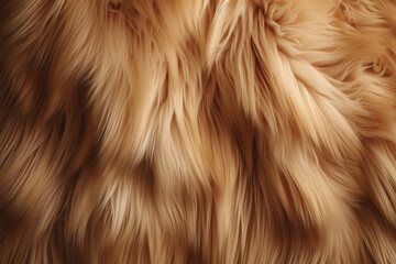 Processed collage of fluffy animal fur surface texture. Background for banner, backdrop or texture