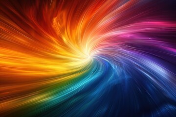 Fototapeta premium Abstract background, light speed effect, swirling light streaks radiating vortex, digital wallpapers