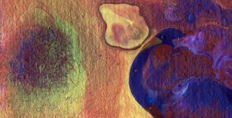 Explore an Eclectic and Expressive Painted Dreamscape: A Vivid Tapestry of Colors and Abstract...