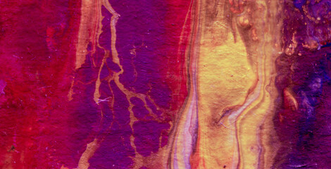 Explore an Eclectic and Expressive Painted Dreamscape: A Vivid Tapestry of Colors and Abstract Forms
