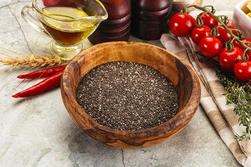 Vegan cuisine - Chia seeds for cooking