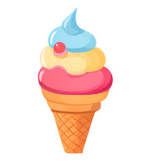 Cute ice cream cone
