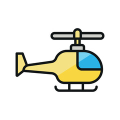 Helicopter icon vector design templates simple and modern