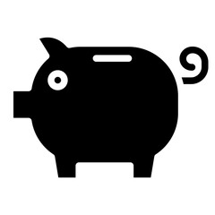 saving, piggy bank icon
