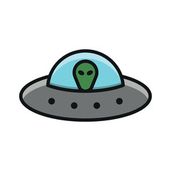 Ufo icon vector design templates simple and modern