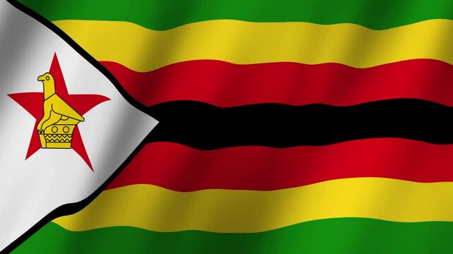 Dynamic Zimbabwe Flag Animation A Symbol of Unity and Strength