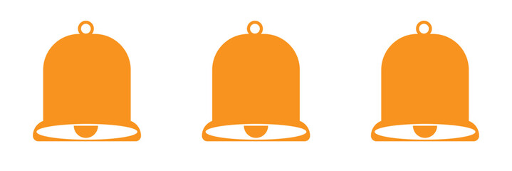 Notification bell icon. Line, glyph and filled outline colorful version, Alarm bell outline and filled vector sign. Symbol, logo illustration. Different style icons set. Pixel perfect vector graphics