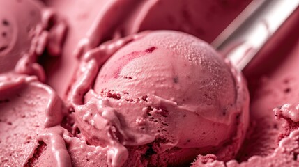 Smooth and Creamy Ice Cream Sundae with Cherry