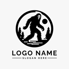 Obraz premium Sasquatch Yeti Logo Vector Design