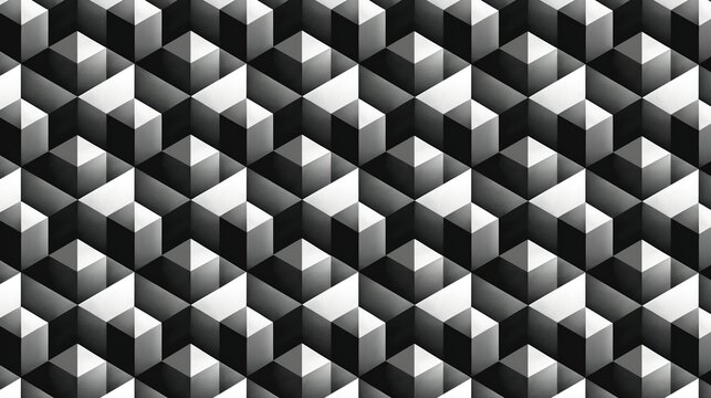 Two color cubes pattern 2d design