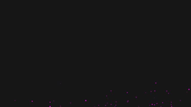 Purple confetti explosion on Alpha channel. 