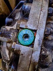 Tuban/ Indonesia - July 2024 : "Mechanical Failure: Broken Sight Glass from Coupling"