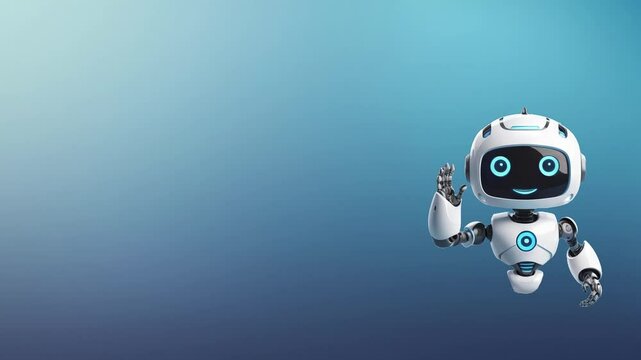 AI Chatbot Virtual Assistant: Futuristic Technology with Copy Space