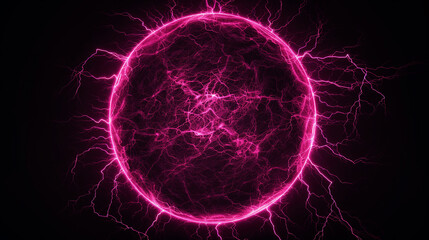  lightning round frame portal  on black background