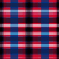 Royal Stewart Tartan. Seamless vector plaid pattern suitable for fashion or interiors.