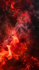 red fire smoke texture background