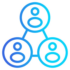  Team Management Solid Icon