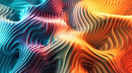 Colorful Abstract Wave Patterns