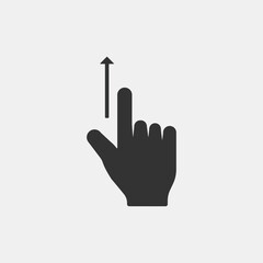 Touch screen vector icon illustration sign