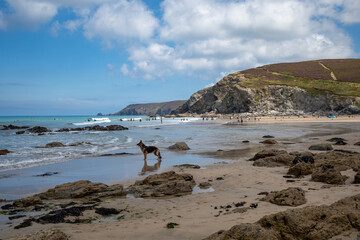 Porthtowan beach in Cornwall