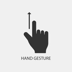 Touch screen vector icon illustration sign