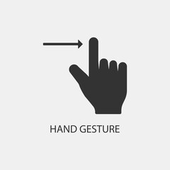 Touch screen vector icon illustration sign