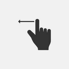 Touch screen vector icon illustration sign