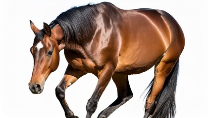 Fototapeta premium horse isolated on white