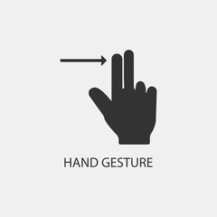 Touch screen vector icon illustration sign