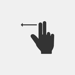 Touch screen vector icon illustration sign