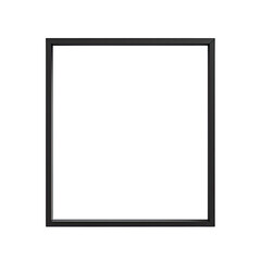 Minimalist empty room with a blank frame