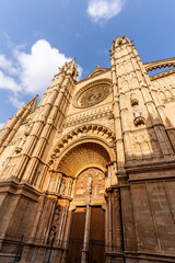 the cathedral in Palma de Mallorca