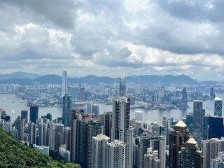 watch the Hong Kong City Landscape from the Victoria Peak