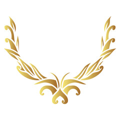 golden laurel wreath