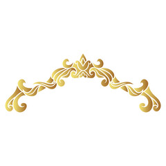 golden floral border